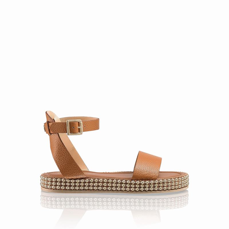 Sandalias Cuña Russell And Bromley Gold Coast Mujer Marrom | ZOH225EO